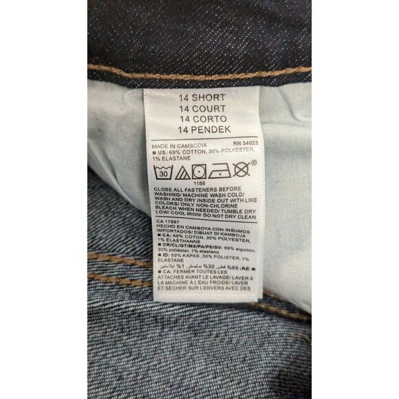 Old Navy Womens Size 14 Short Black Denim Mid Rise Kicker Boot-Cut Jeans - Picture 8 of 8